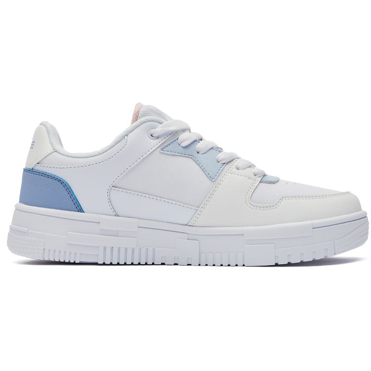 Hongxing Erke Low Top Skate Shoes Women sneaker White Blue Purple 52122301413-002