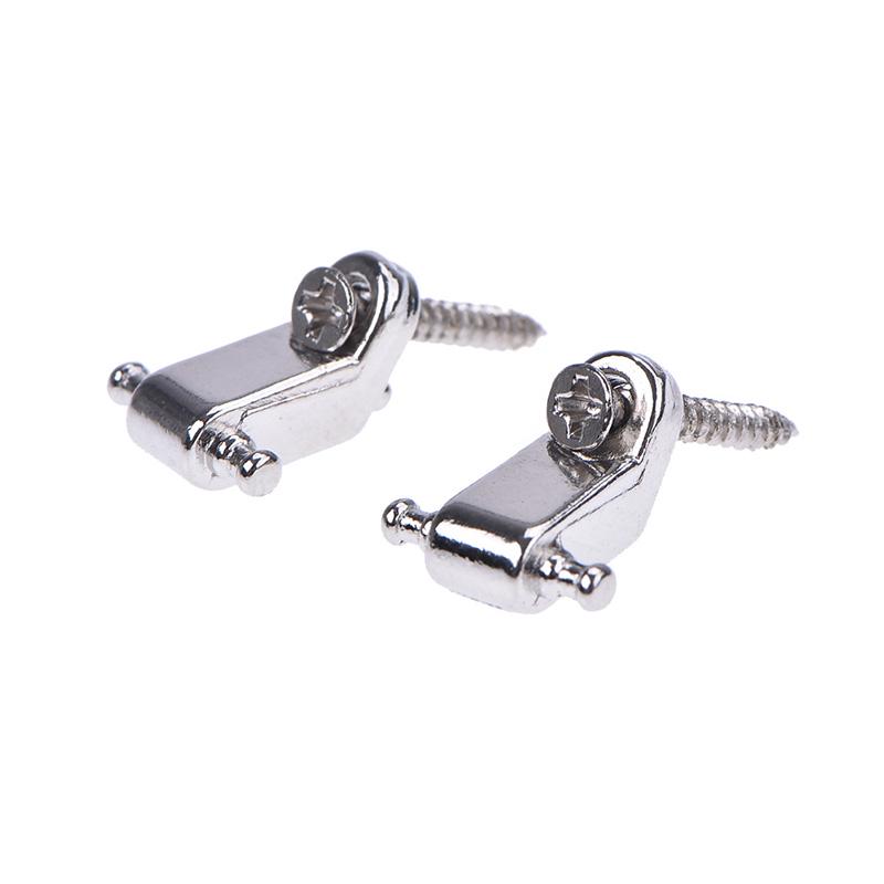 2Pc Roller String Tree String Retainer Mounting Tree Guide For Electric Guitar серебряный