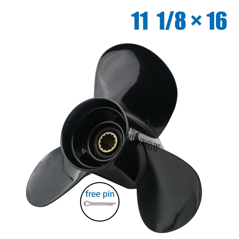 

Пропеллер 11 1/8x16 58100-88L72-019 Fit Suzuki Подвесные двигатели DF40A DF50A DF50AV DF60A DF60AV 13 Зубчатый сплайн RH