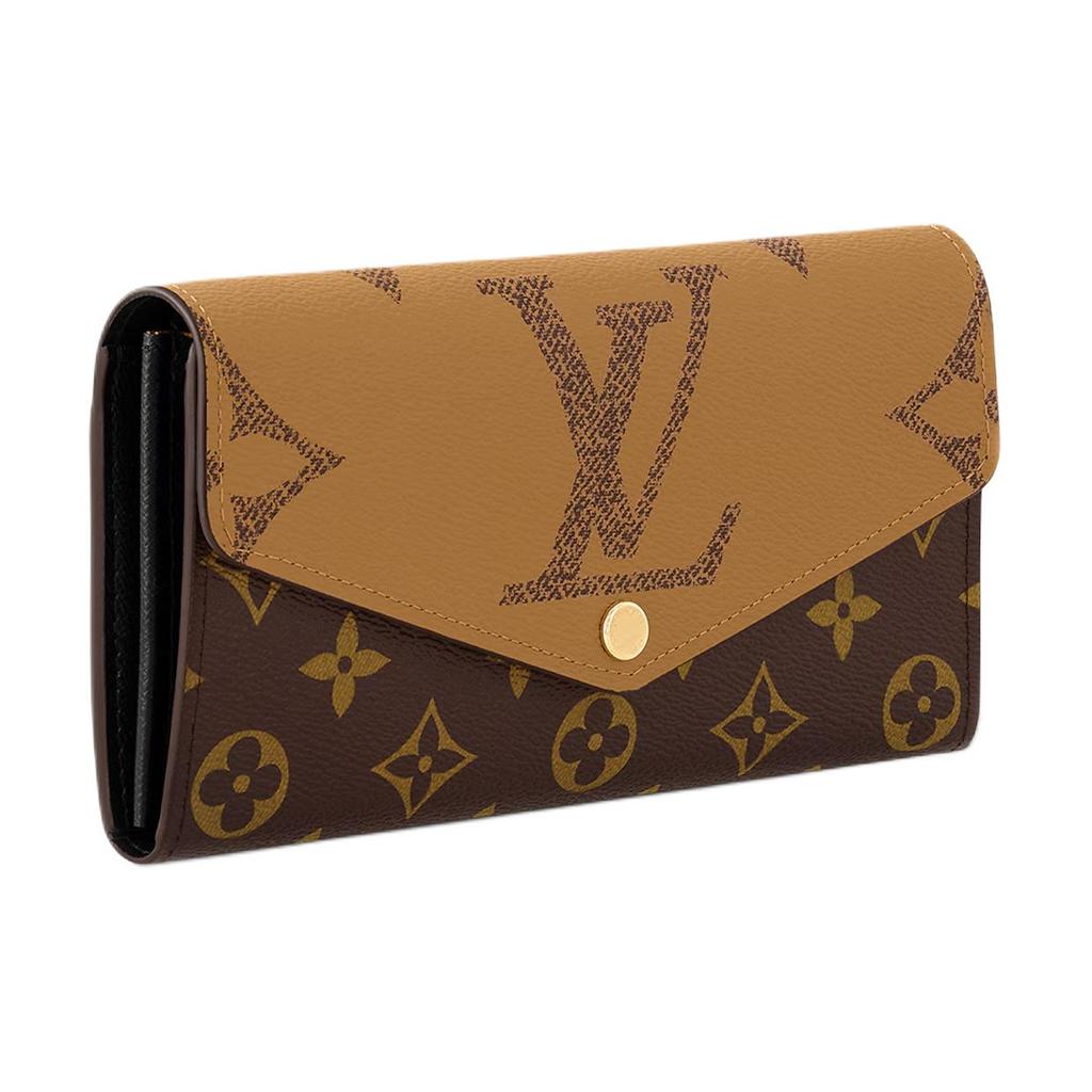 Louis Vuitton Sarah Wallet Brown Monogram Reverse Canvas Women Wallets M80726