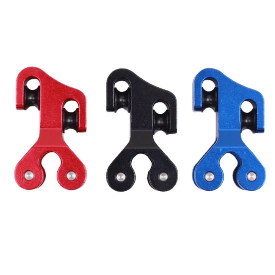 Deslizador de corda de arco divisor de corda de arco composto de liga de alumínio para cabo de arco e flecha, rolo deslizante de substituição