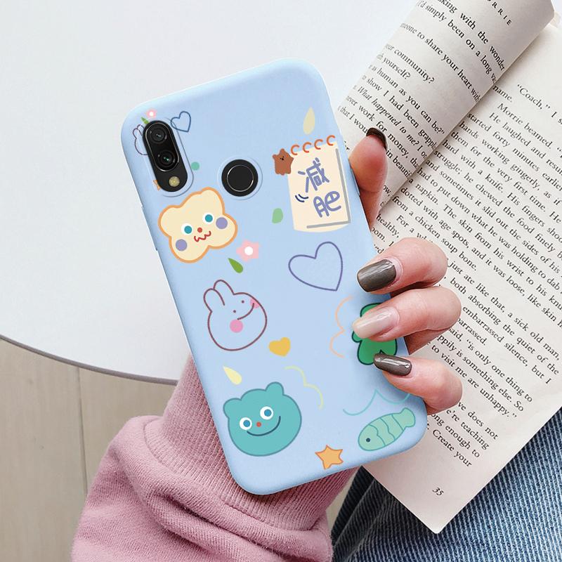 Heart Flower Case For Redmi Note 7 7S Pro Phone Cute Silicone Shockproof Soft Coque For Redmi Note 8 9 Shell Cartoon Girls Cover