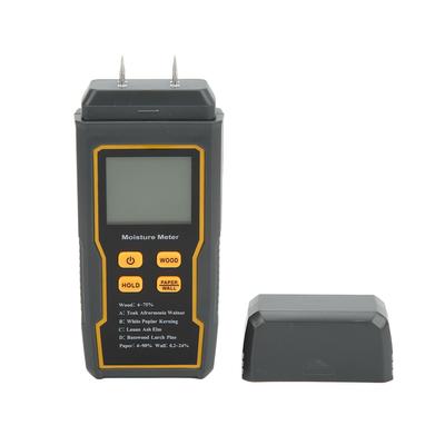 Stifttyp Digitales Feuchtemessgerät 4 Messmodi Hintergrundbeleuchtetes LCD-Display Automatische Abschaltung für Holz