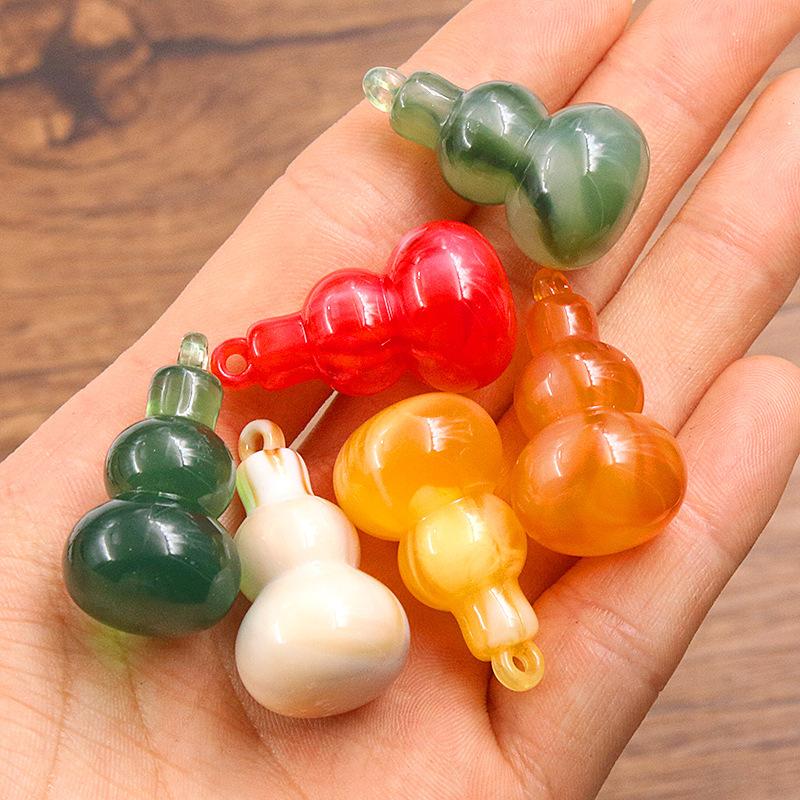 10Pcs 18X31mm DIY Resin Gourd Pendant Jewelry Accessories