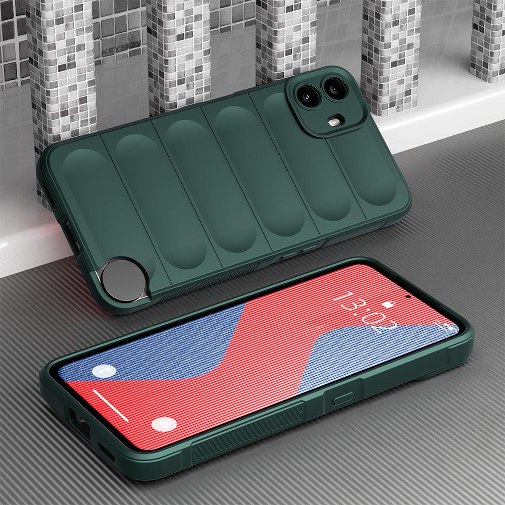 KEYSION Shockproof Matte Case for Nothing CMF Phone 1 Anti-skid Soft Silicone Phone Back Cover for Nothing CMF Phone 1