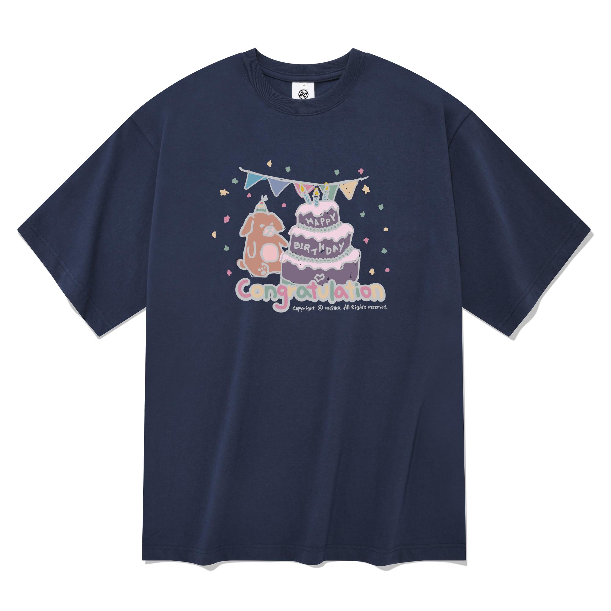 Radineo Congratulations Short Sleeve T-Shirt Navy Navy (Navy)/L