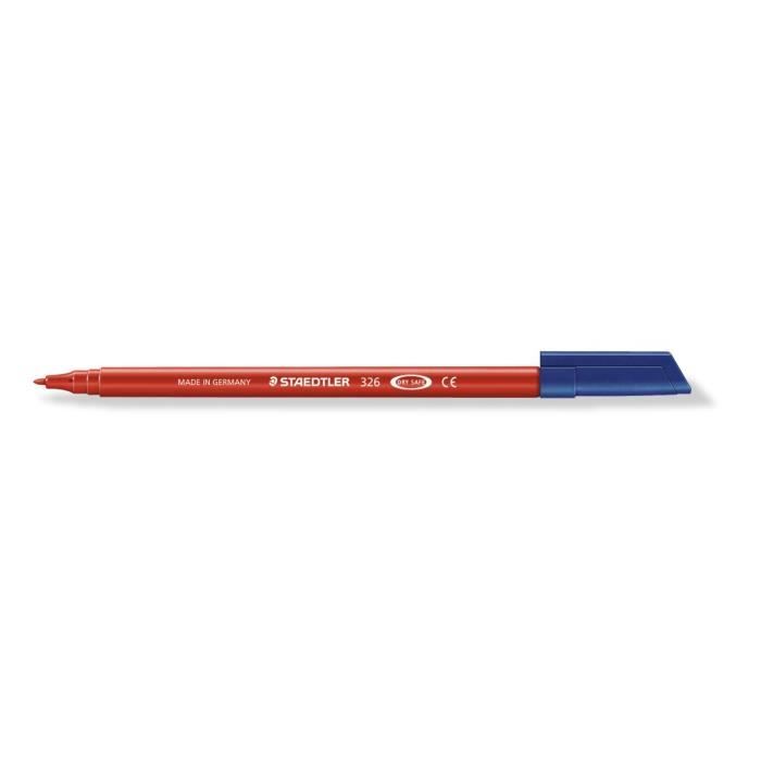 Feutre De Coloriage - STAEDTLER - Noris Club 326 - Rouge - Pointe Bloquée - Lavable