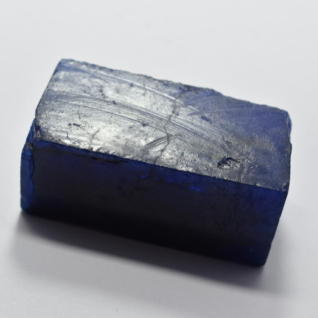 Natural Blue Tanzanite Loose Gemstone Rough 186.36 ct Uncut for Lapidary and Gem Collections