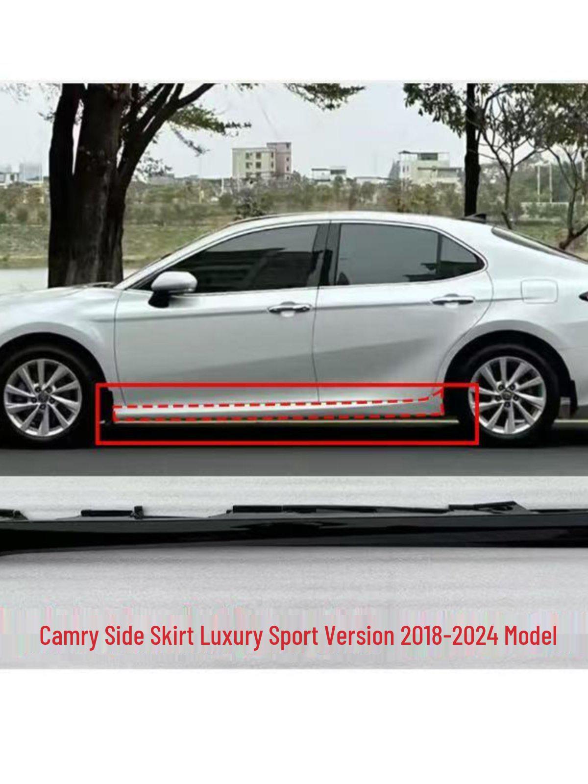 Eighth Generation Camry Luxury Sport Side Skirt Trim (Models 18, 19, 21, 22) Sport Right Passenger (Unpainted)