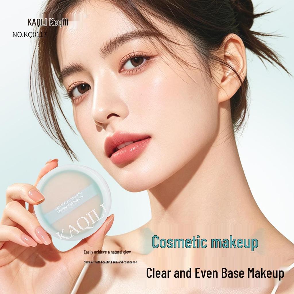 Kaqili Translucent Puder – Leicht, Kein Verklumpen, Langanhaltend, Ölkontrollierend, Wasserdicht, Schweißresistent Fixierpuder.