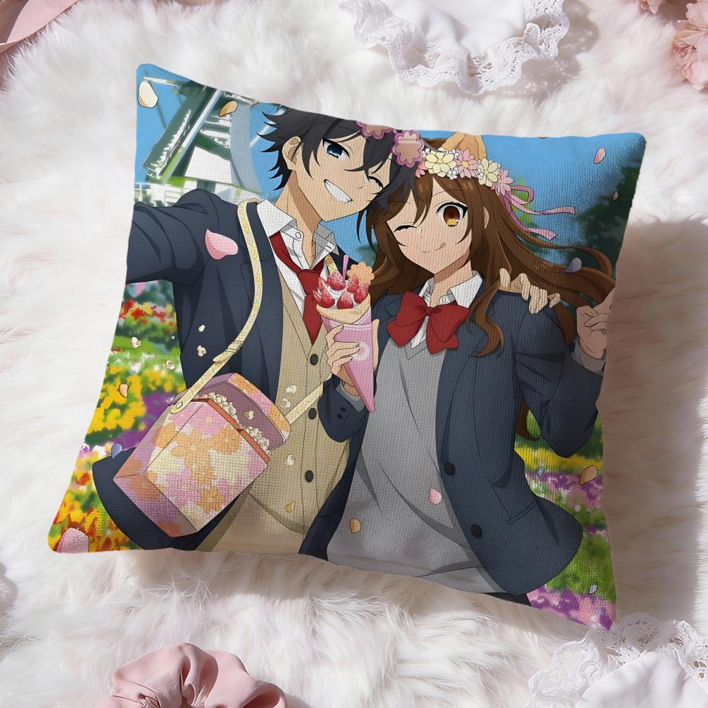 Anime cartoon H-Horimiya Cushion Cover Premium Comfort Reversible Pillow Cove -Two in One Design for Any Room & Car Interior