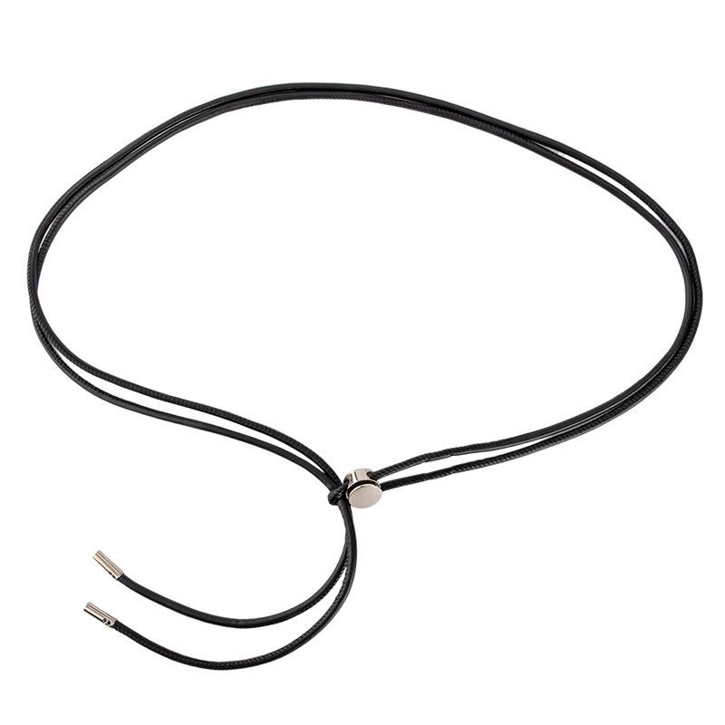 

New soft knotted thin waistband for women s decoration, paired with a dress with a high-end feel, PU body chain and waist rope for women