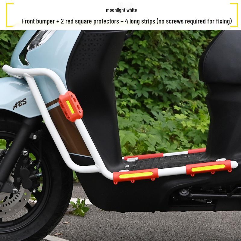 Wuyang Honda Spacy125 Front & Rear Exhaust Crash Bars Anti-Fall Bumpers Footrests Parts