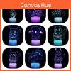 Led Night Pikachu Light 3d Illusion Lamp Bedside Kids Gifts Bedroom
