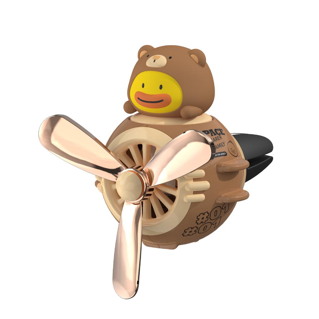 Car Air Freshener Creative Animal Pilot Car Air Vent Clip Perfume Diffuser Center Console Decoration Auto Accessories