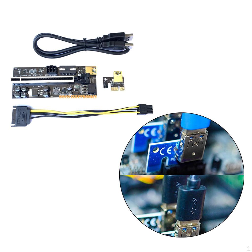 009C 1x x 6Pin Ports 8 Solid Capacitors for GPU Graphic Extension