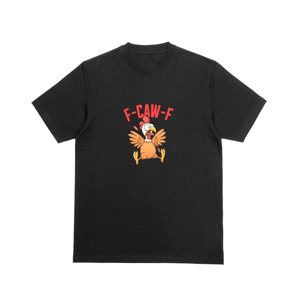 

F-CAW-F Tshirt Funny Novelty Chicken Top F*ck Off Parody Joke Tee 237 2XL