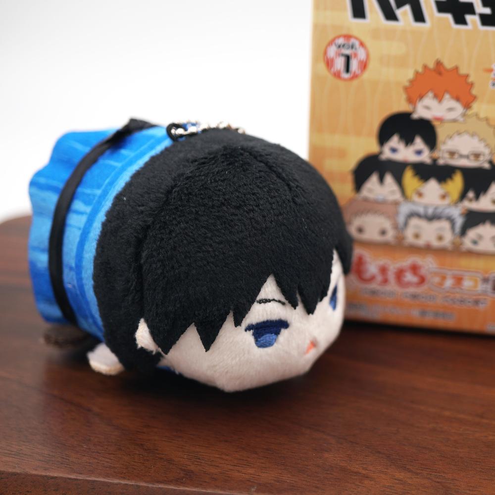 Haikyuu! Anime Kageyama Kome Kenma Kuroo Kei Tsukishima Tadashi Yamaguchi Tobio Kageyama Haikyu Kimono Mochi Plüsch Schlüsselanhänger About 10cm beige
