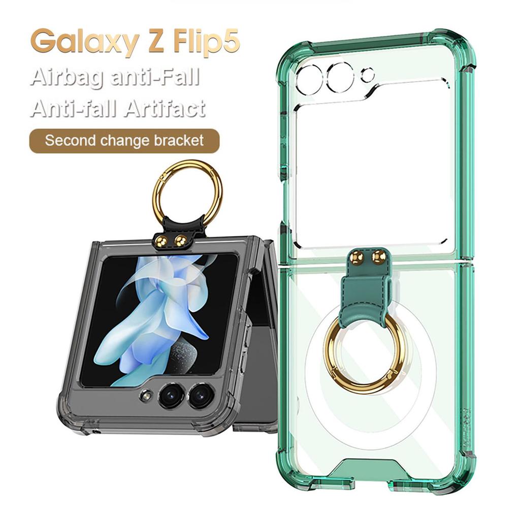 Samsung Z Flip5 Anti-Collision Phone Case with Airbag Ring for Wireless Charging