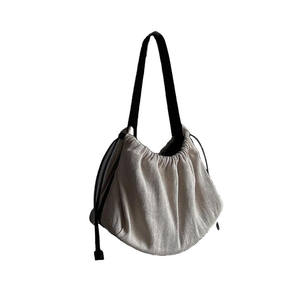 2025 New Ins Wind Niche Canvas Bag Lightweight Large-capacity Travel Bag Single Shoulder Commuter Messenger Tote Big Bag