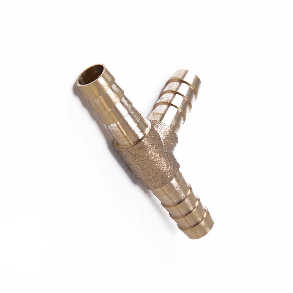 Buy 6MM/8MM Brass 3Way T Piece Joiner Fuel Hose Tee Connector Air