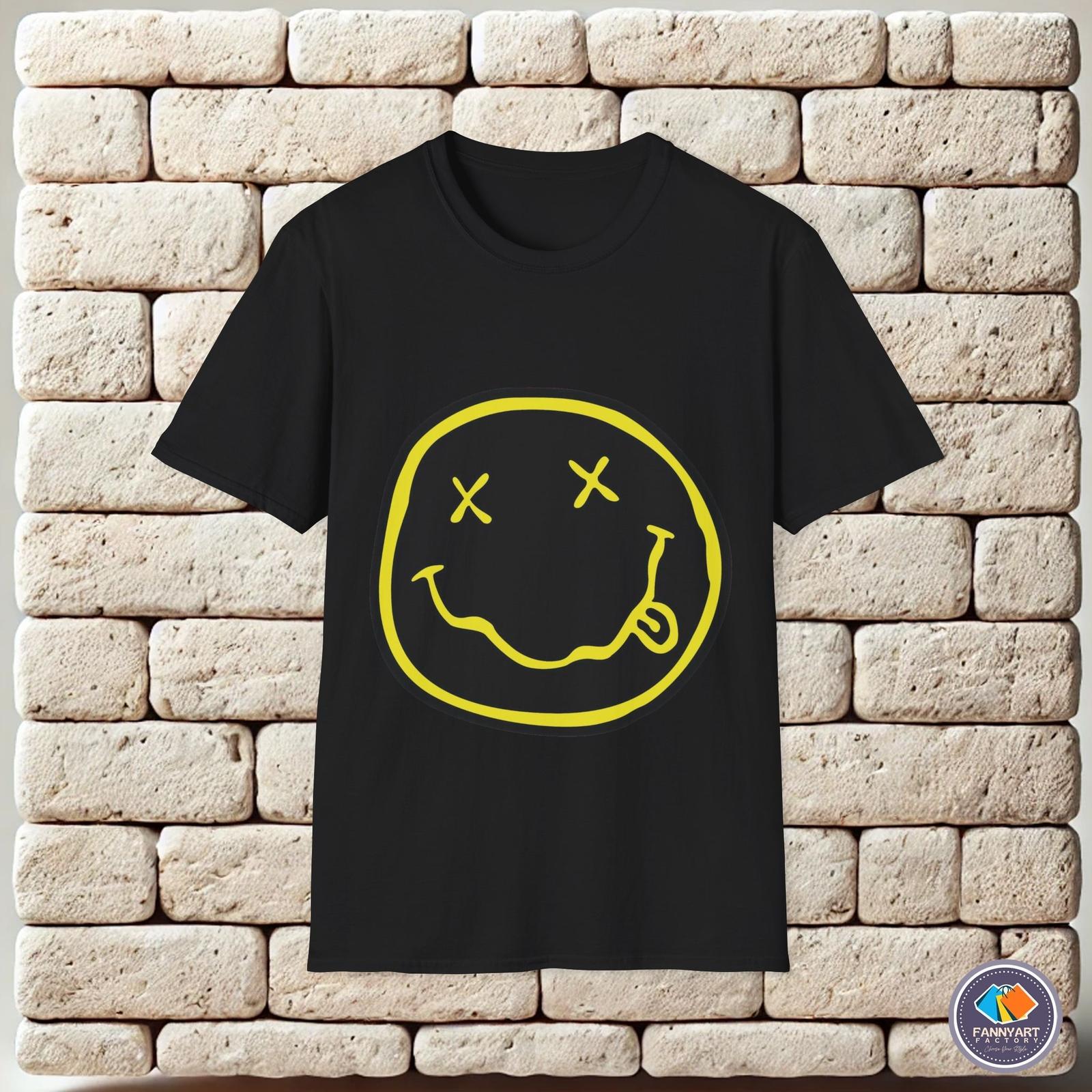 Nirvana sign music band kurt cobain iconic logo Unisex T-Shirt XL