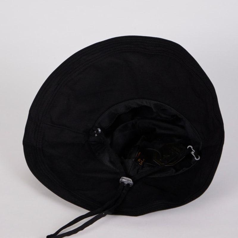 LALA Linen Wide Hat - Black