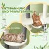Cat Tree, Ceiling-High, Adjustable 225-255 cm, Platforms & Hammocks, Anti-Tip Safety, White