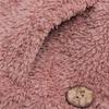 Hoodies Sweater for Women Fuzzy Button Plain Tops Blouse with Pocket Coat for Autumn Winter