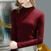 Modal bottoming shirt women's semi-turtleneck spring and summer new women's clothing long-sleeved inner slim-fit solid-color top