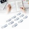100 Pcs Car Shape Shaped Paper Clips Portable Plastic-coated Metal Small Paper Clips Blue Mini Size Cute Paper Clips