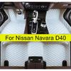 Auto-Fußmatten für Nissan Navara D40 2010 2011 2012 2013 2014 2015 Innendetails Teppiche Fußpolster Autozubehör