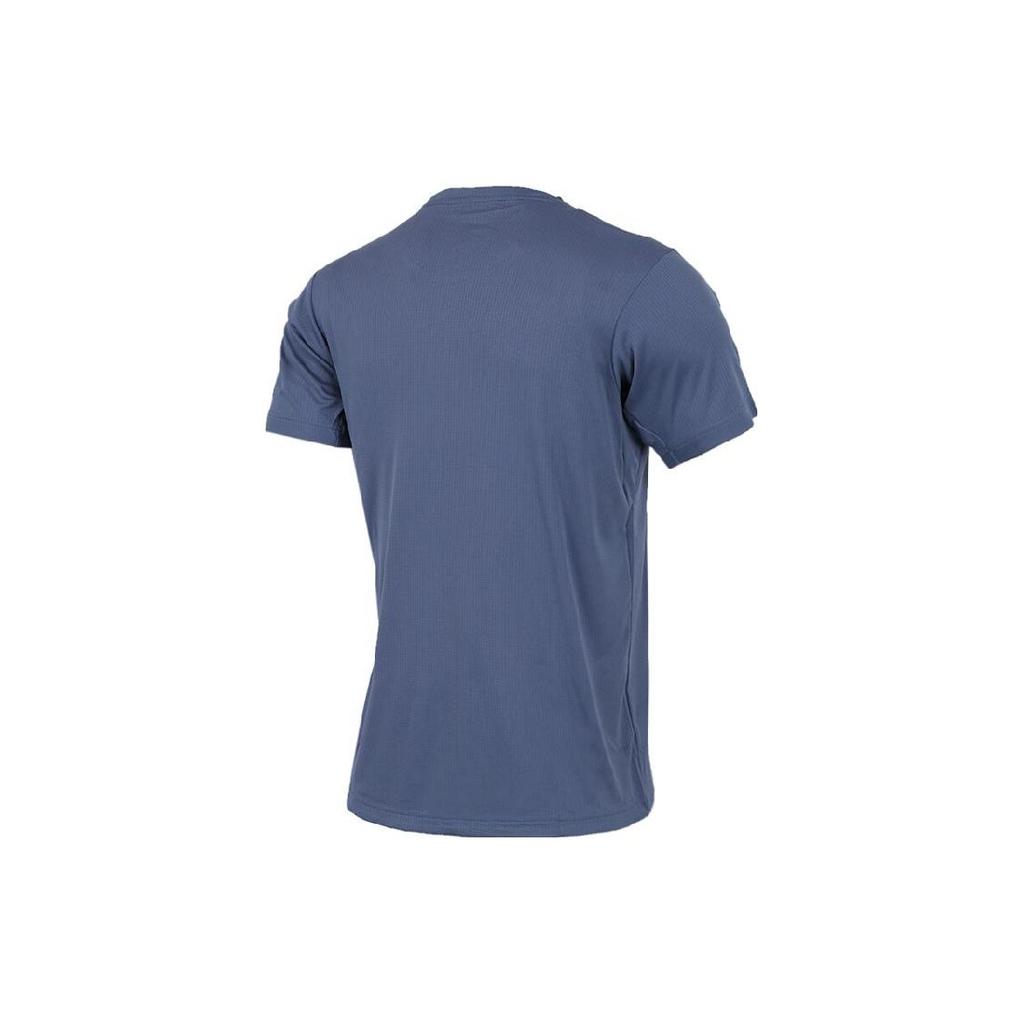 Adidas Round Neck Solid Color Sports T-Shirt Men Tops Mist-Blue CE0817