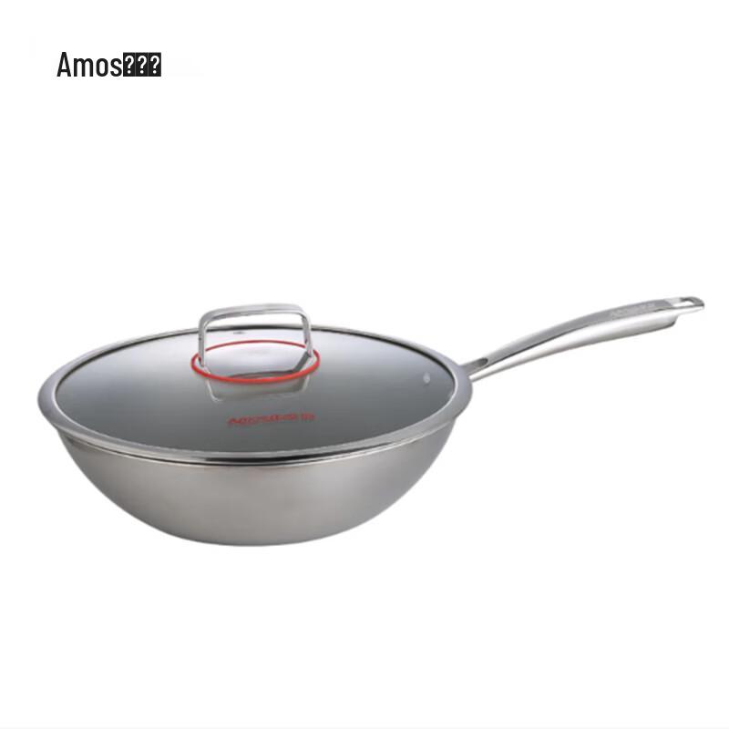 Amos Pure Titanium Wok, 32cm