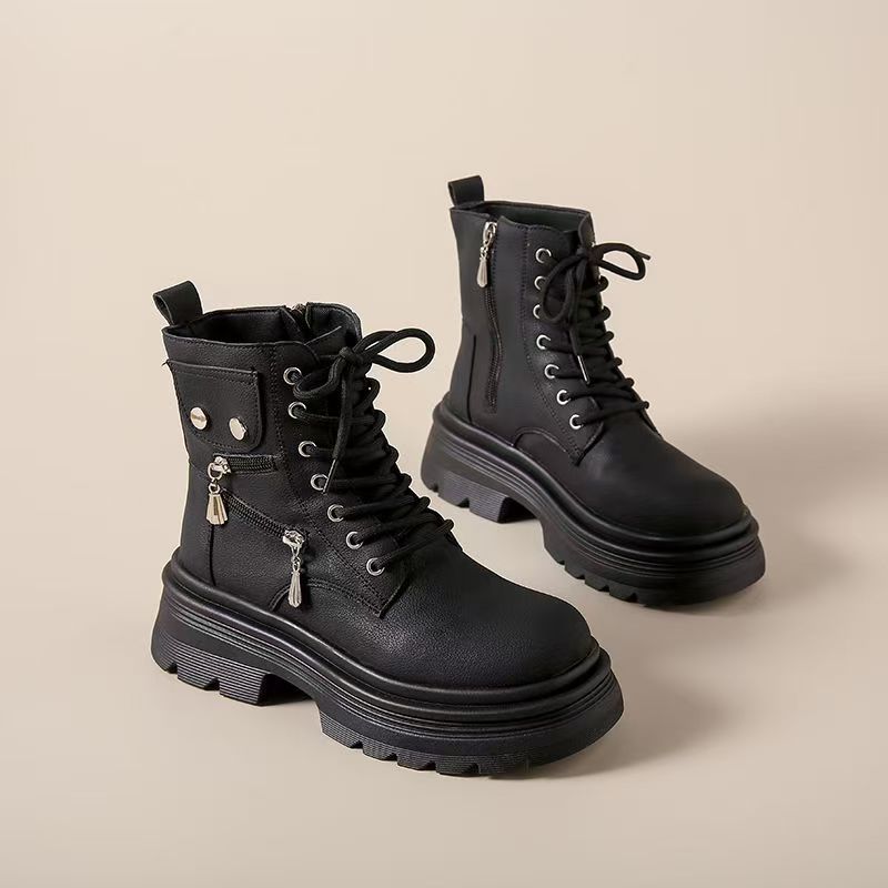 Fashion Booties Height Increasing Lightweight Woman Short Shoes British Style High Quality On Offer Fashion 2025 Ankle Boots for Women