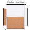 Amazon Basics Rectangular Dry Erase Combo cm x Whiteboard, Board, Magnetic, Plastic/Aluminum Frame, Board, 43.2 58.4 cm, White/Yellow