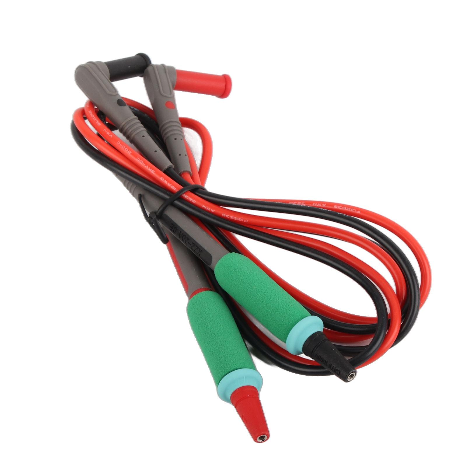 

Multimeter Test Probe Copper Needle Anti Slip Silicone Handle Universal Electrical Test Pen 20A 1000V