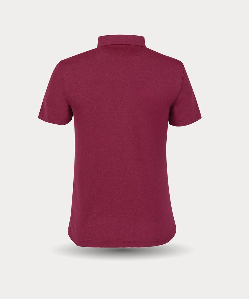 DEUTER Kian Catchon Melange Polo-Style Short Sleeve T-Shirt (Ball)
