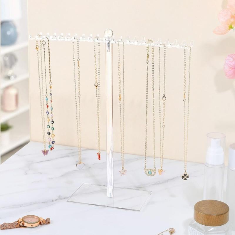 Jewelry Stand Necklace Holder Acrylic Jewelry Display Holder Bracelet Hanging Organizers for Bangles Watch Bracelets