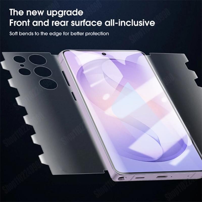3PCS Butterfly Hydrogel Film For Samsung S26 Ultra S24 Plus S23 S22 S21 S20 S25 Screen Protector For Samsung Note 20 Ultra Film 2