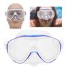 Adult Diving Goggles Face Shield Glasses Silicone Professional Snorkeling Equipments(MK‑102 Blue )