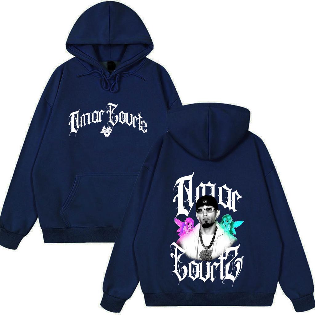 Omar Courtz Por Si Manana No Estoy 2026 Tour Print Hoodie Unisex Fashion Sweatshirt Winter Casual Gothic Punk Sweatshirt