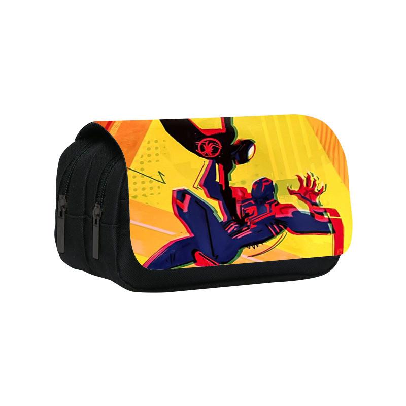 Spiderman Student Pencil Case With Double Layer Storage For School Use