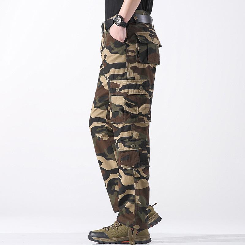 2026 Men's Plus Size Straight Leg Multi-Pocket Casual Outdoor Sweatpants