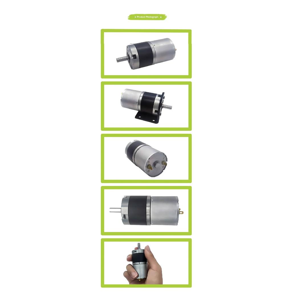 36GP-3530DC Planetary Gear Motor36MM 12v 24v Shaft Diameter 6mm/8mm  Max Torque 50kg Adjustable Speed Can CW CCW Electric Motor
