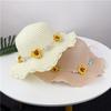 Girls Hat Spring and Autumn Sun Hat Baby Cute Pot Hat Children's Summer Sun Protection Straw Hat Sun Flower Sun Hat