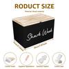 Wooden Tampon Holder 3-Grid Bathroom Cotton Pads Tampon Storage Box Women Girls Desktop Sanitary Pad Napkin Organizer