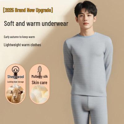 New Youth Four-Way Stretch Wool Silk Base Layer Slimming Warm Set