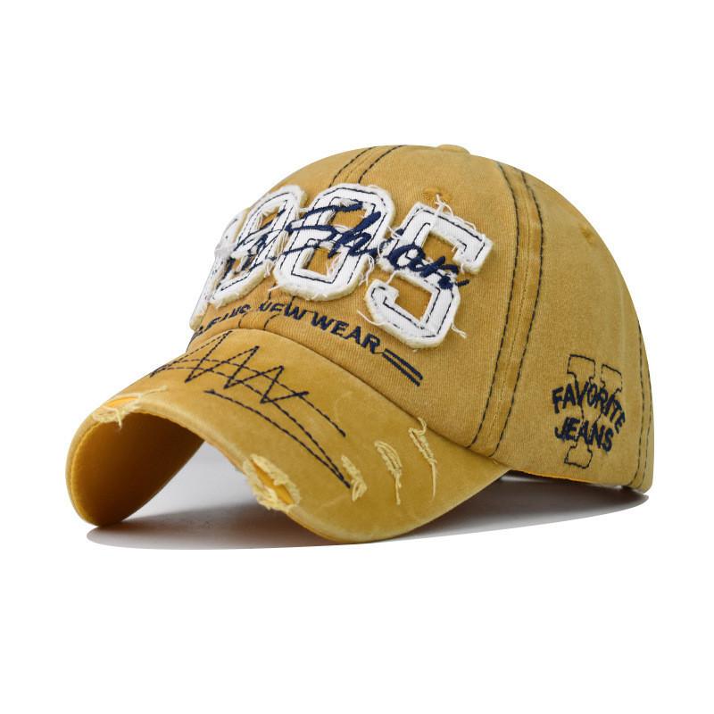 Letter 1985 Cap Threedimensional Embroidery Baseball Cotton Cap