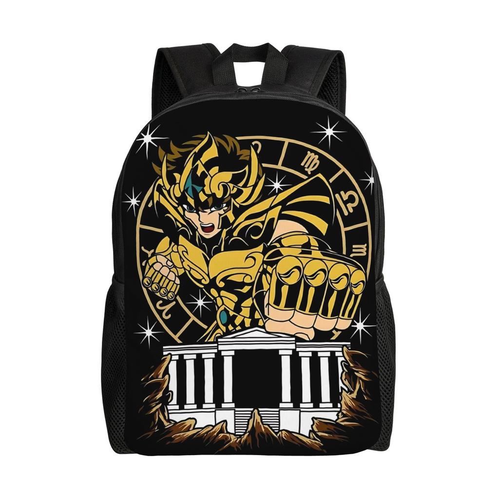 Saint Seiya Backpack Ita Bag  Mochila Light School Retro Washable Rucksack